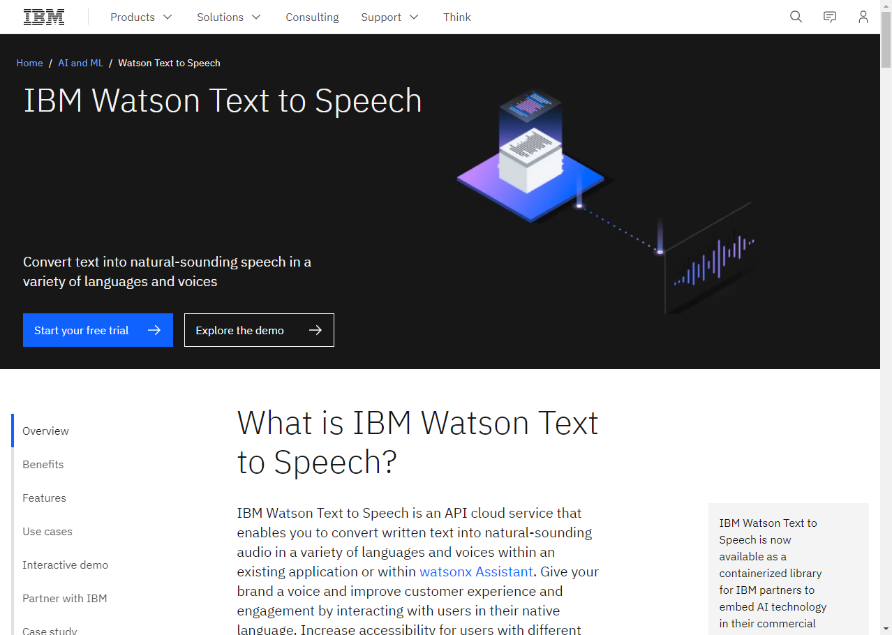 IBM Watson Text to Speech